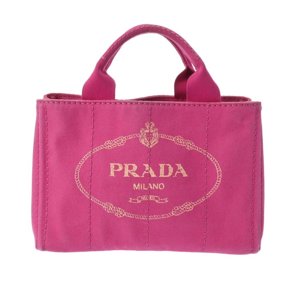Prada Canapa Pink Canvas Handbag - Picture 1 of 9